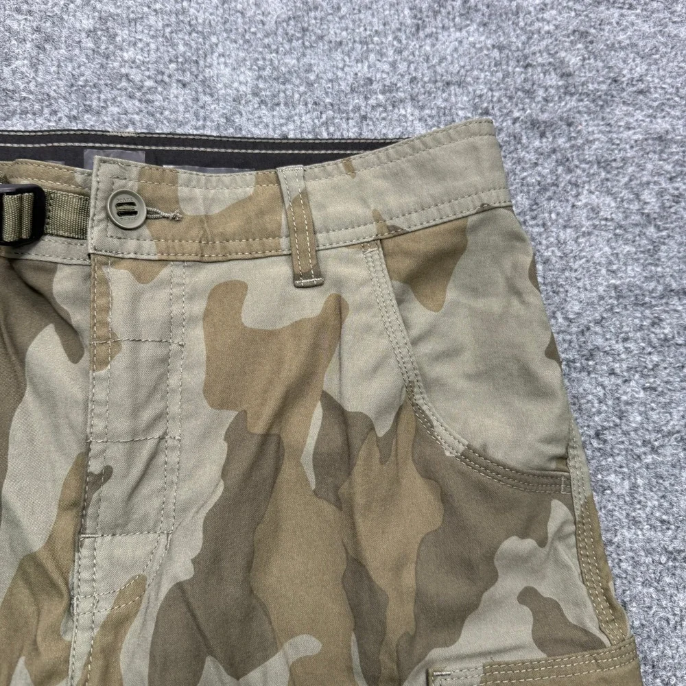 prAna Zion Cargo Shorts Mens 30 Green Camo 9